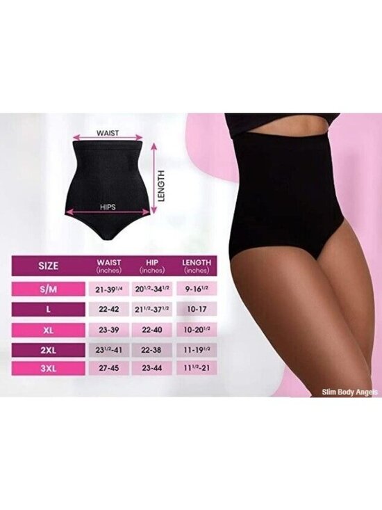 Slim Body Angels Other - Slim Body Angels Size 2XL Plus Size High Waisted Shaper Style Panties Black NEW